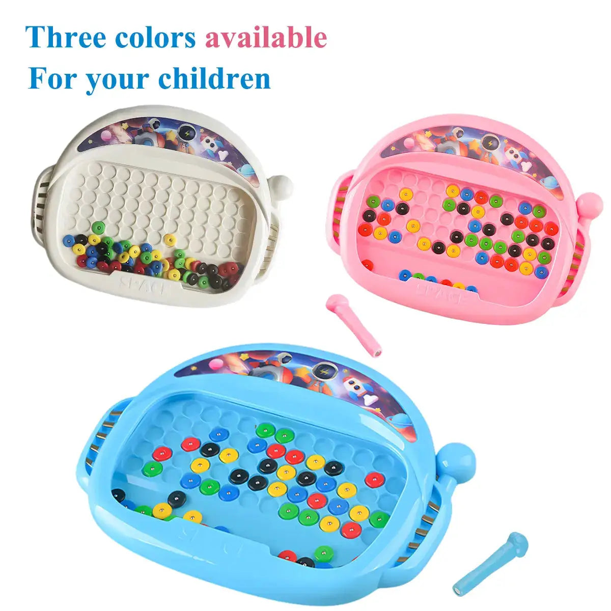 Magnetic Doodle Board For Kids Ages 3 To 8 With Pen And Beads Educational Toy Montessori Gift