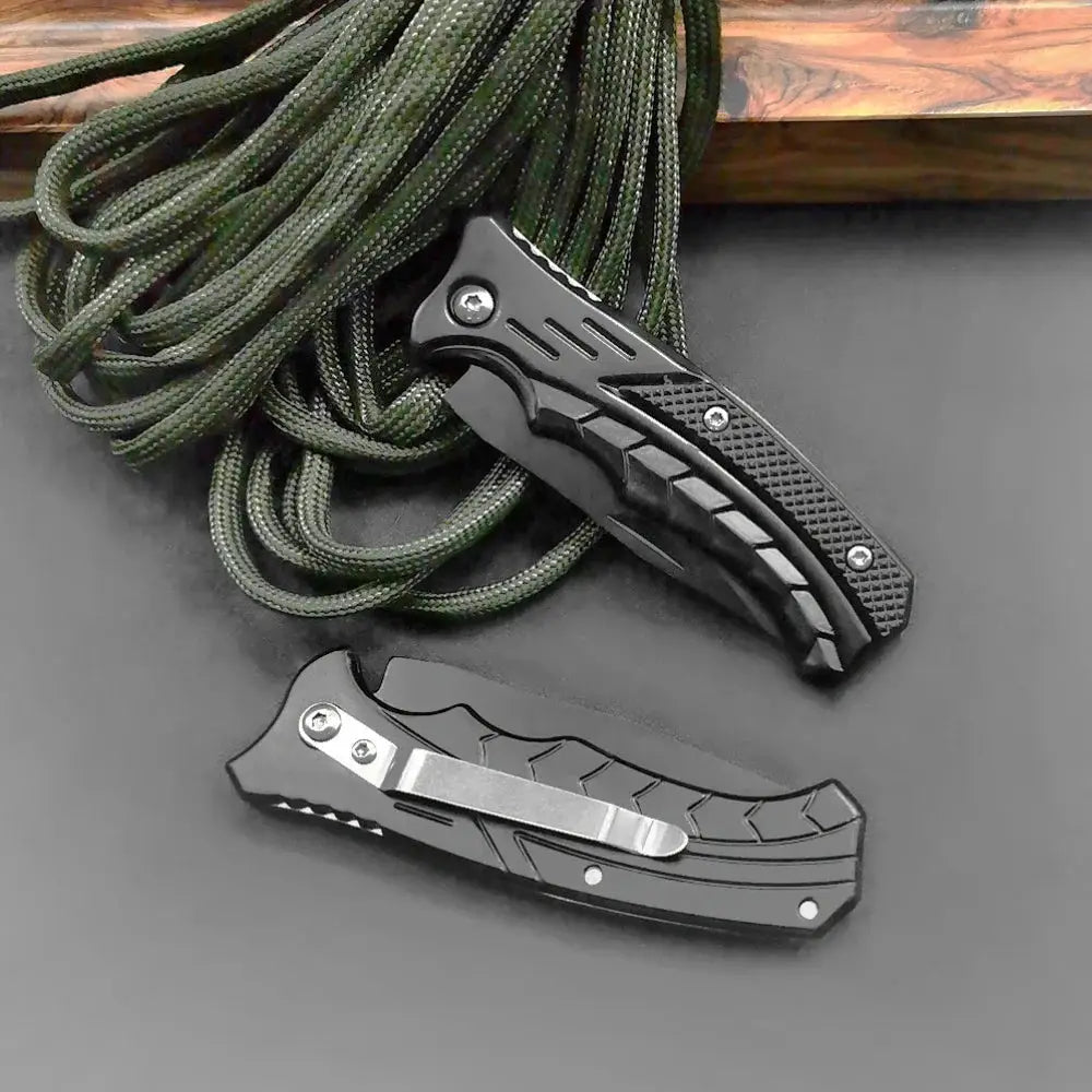 Stainless Steel Folding Fillet Knife For Fishing And Camping With Easy Carry PP Handle