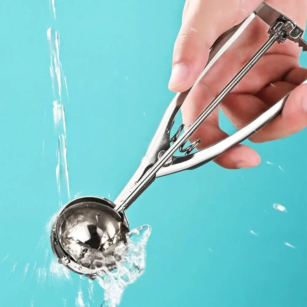 Stainless Steel Ice Cream Scoop With Trigger Release And Cookie Scoop For Baking Cupcakes And Desserts