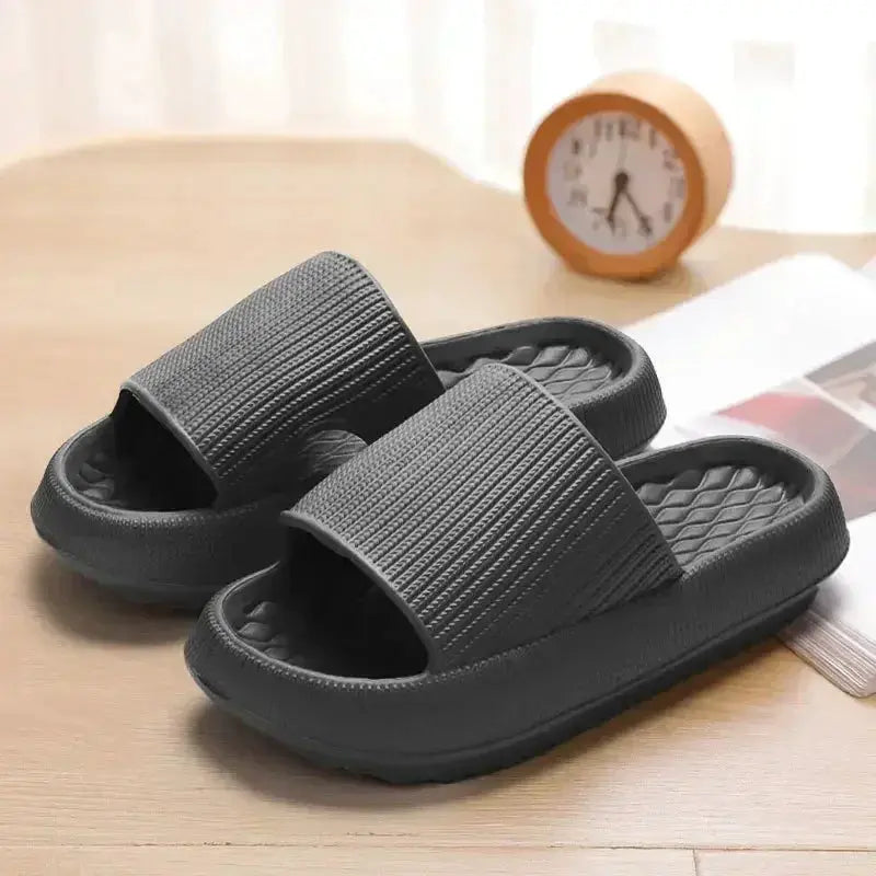 CloudWalk Women Thick Platform Cloud Slippers With EVA Sole And Pillow Cushioned Comfort Non Slip For Summer Beach Home