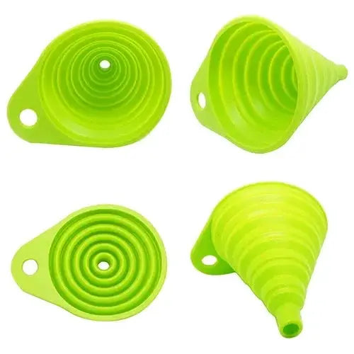 Mini Foldable Silicone Funnel Collapsible Portable Fuel Hopper Oil Beer Kitchen Accessories