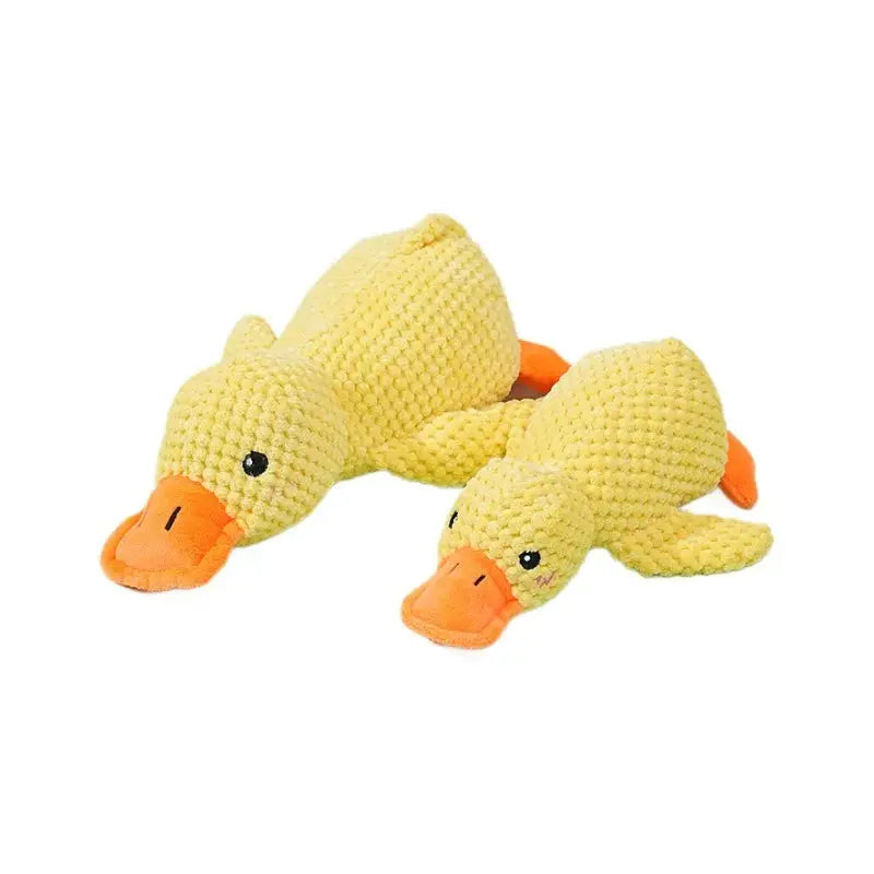 Plush Sleeping Duck Dog Toy For Small And Large Dogs Bite Resistant Teeth Grinding Relief With Duck Sound Toy