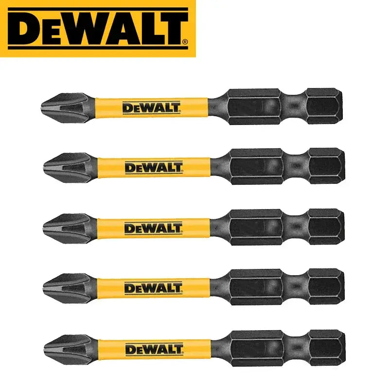 Dewalt PH2 57mm Impact Bit High Speed Steel 5 Piece Set For Power Drive Tools Kit