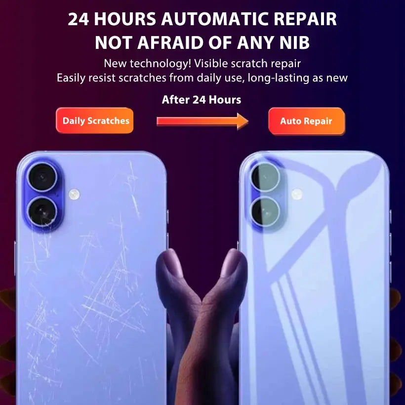 ApexShield Hydrogel Back Film For IPhone 7 Plus To 16 Pro Max Soft Clear Self Healing Flex Shield