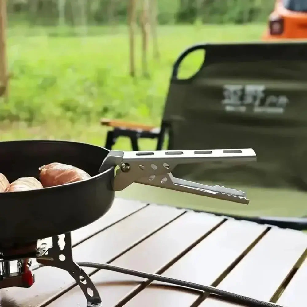 Simples Market aluminium camping pan handle clip, anti-hot bowl gripper for pots