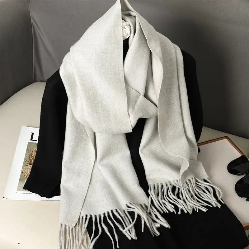 Brand 62 Womens Long Cashmere Blend Winter Scarf Hijab Shawl Wrap For Outdoor Warmth