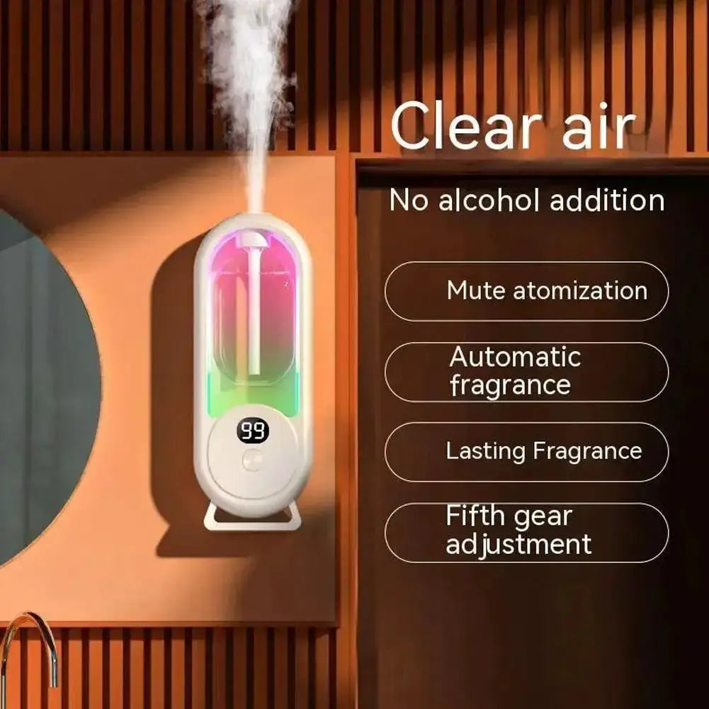 Automatic Fragrance Diffuser USB Powered Essential Oil Diffuser With Spraying And Light For Living Room And Bedroom