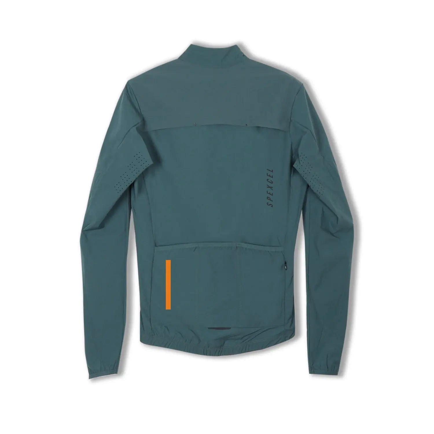 SPEXCEL windproof cycling jacket, teal lightweight 3-season jacket with 3 back pockets