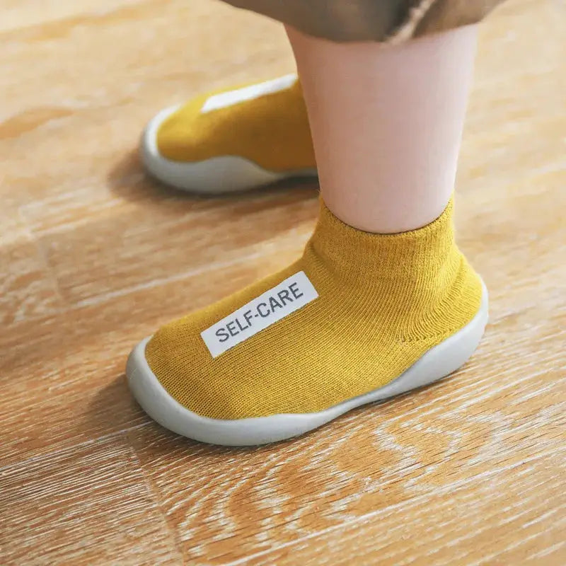 Baby Shoes Toddler First Walkers Infant Knit Booties With Rubber Soft Non Slip Sole Casual Shoes Boys Girls