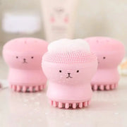Silicone Face Cleansing Brush Mini Deep Pore Cleaning Exfoliator Soft Skin Care Scrub Tool