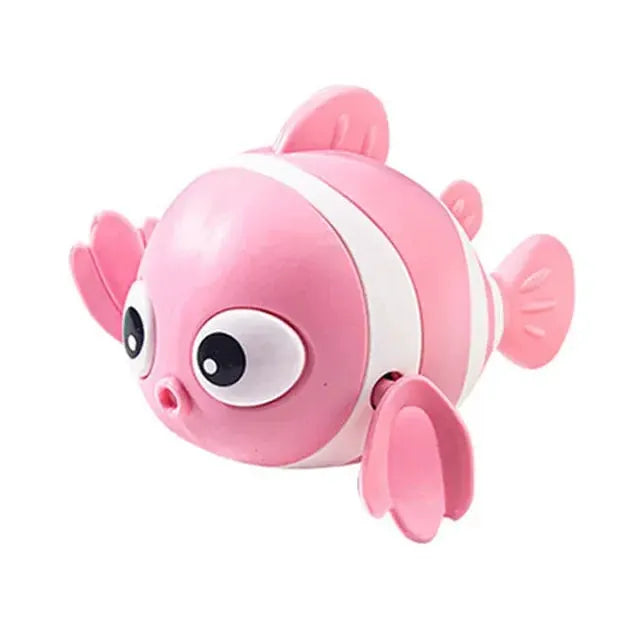 Baby Bath Toys Cute Floating Wind Up Fish Cartoon Animals Water Game Classic Clockwork Toys For Toddlers