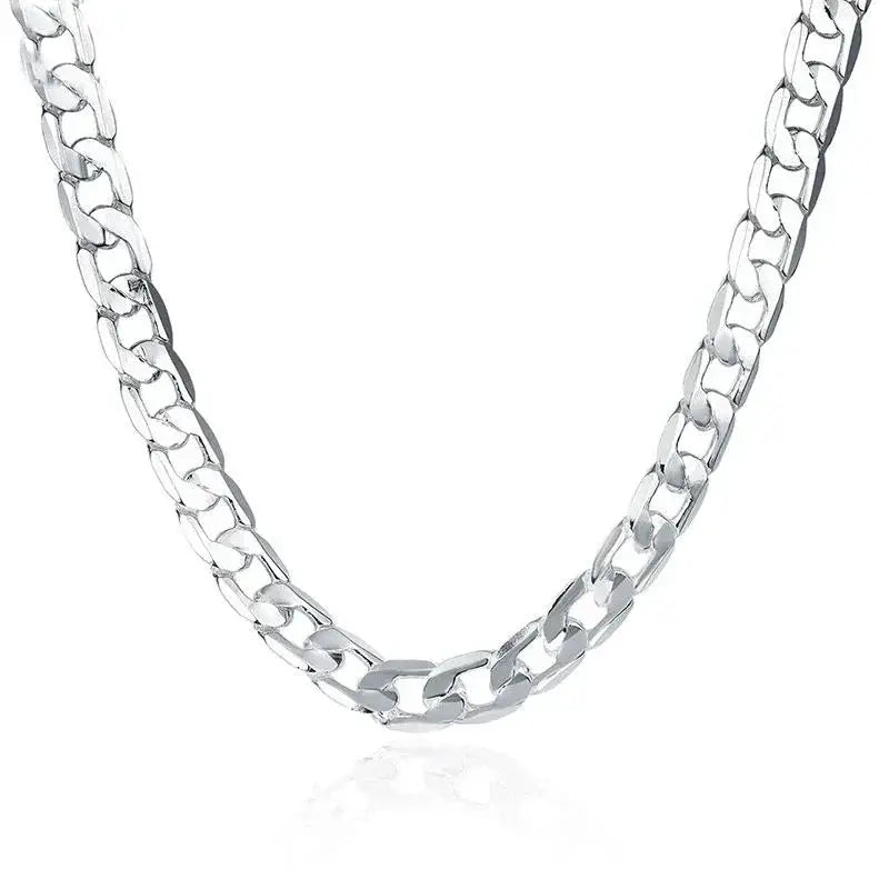 925 Sterling Silver Necklace For Men And Women 16 18 20 22 24 Inch 6mm Chain Luxury Jewelry Gift Wedding Christmas Gift