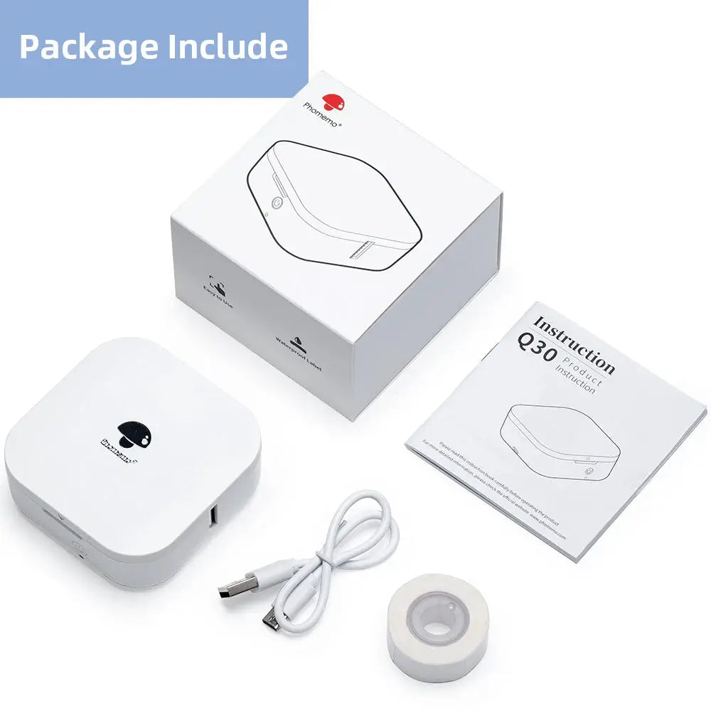 Phomemo Q30 Wireless Pocket Label Printer Thermal Sticker Maker