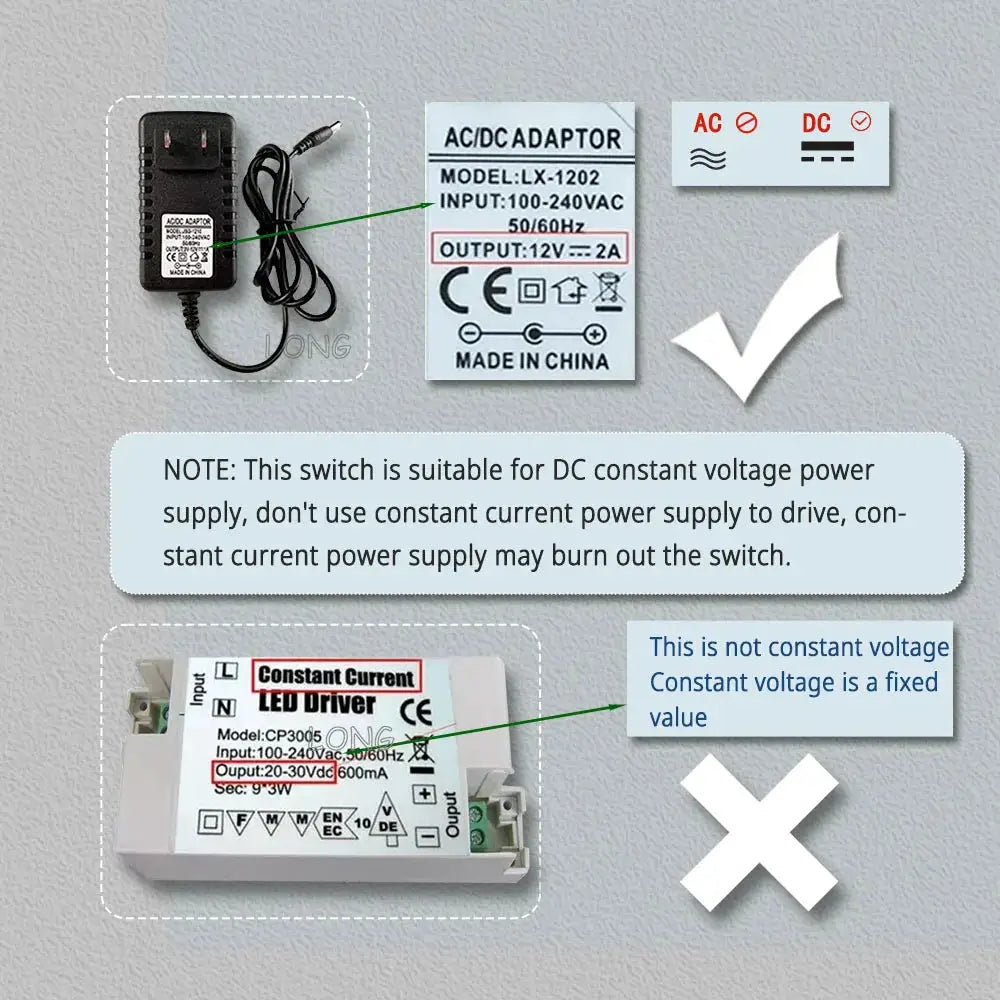 Touch dimming switch on wooden cabinet panel by Simples Market with hidden sensor and wave activation for LED lighting.