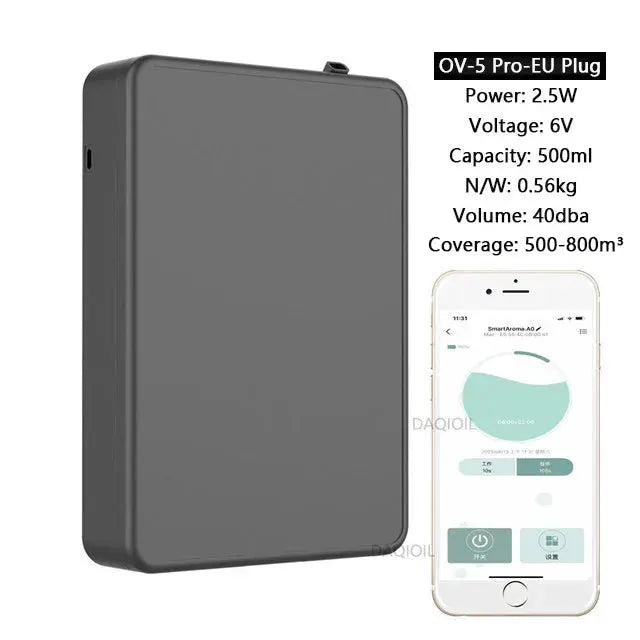 500ML Capacity Smart Scent Air Machine Waterless Essential Oil Diffuser For Home Office And Professional Air Freshener