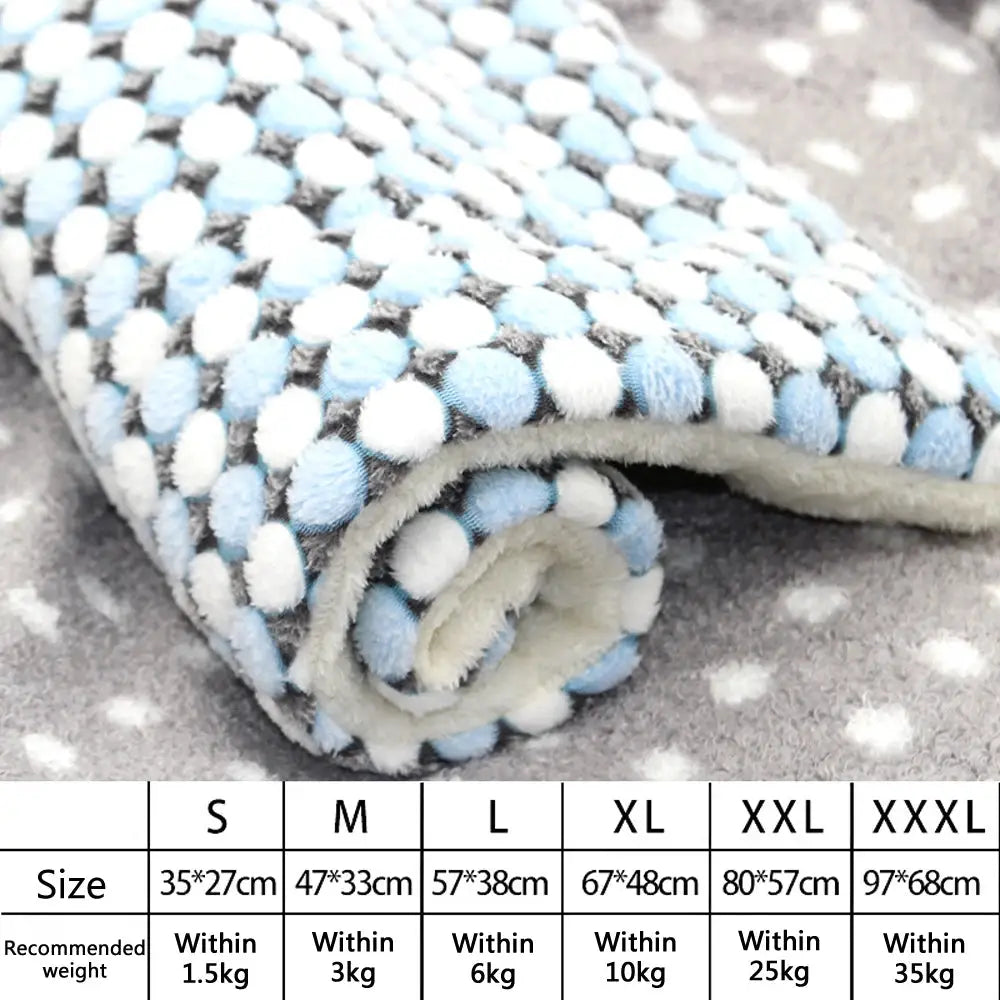 Thick Flannel Pet Mat Bed For Dogs And Cats Soft Sleeping Mat Blanket For Puppies And Kittens