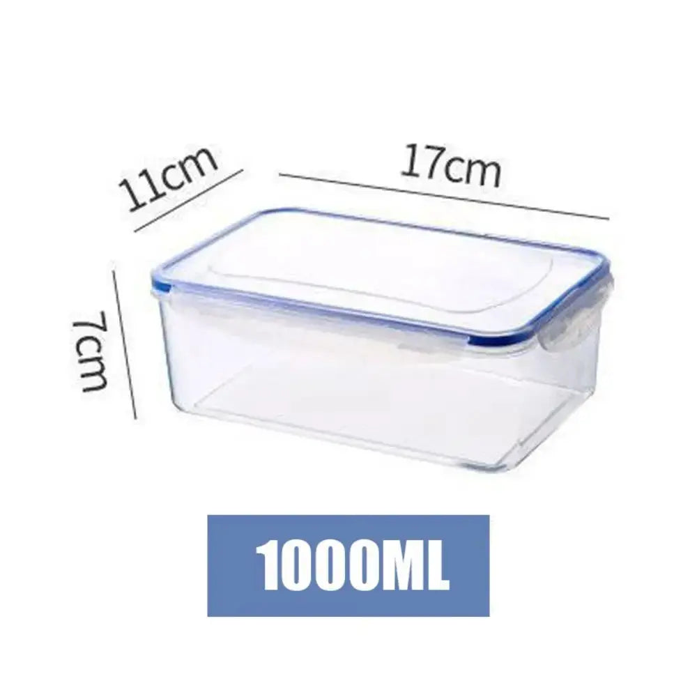 FreshLock Rectangular Refrigerator Storage Box With Lid Sealed Transparent Stackable Food Containers