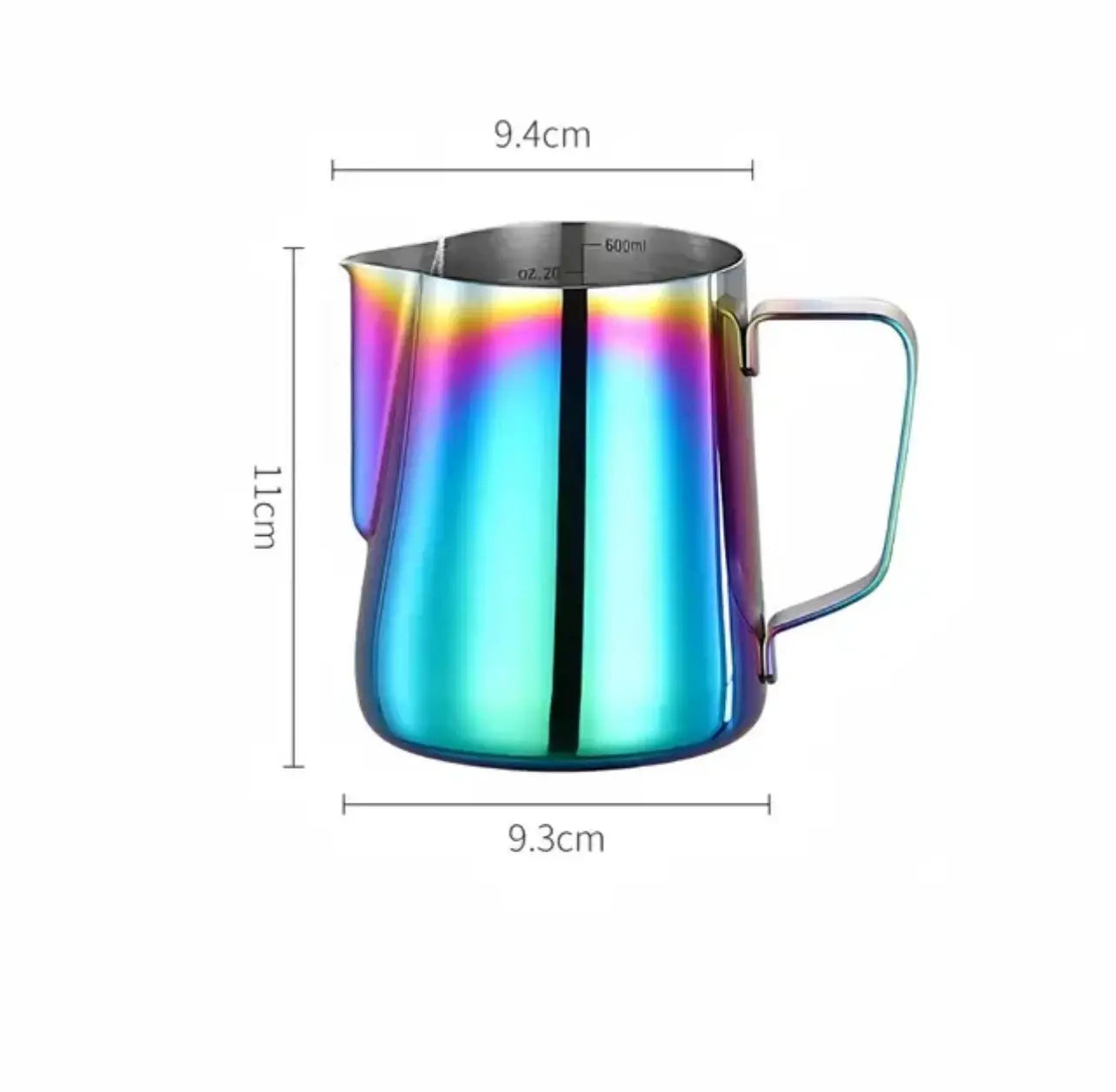 Kemorela Stainless Steel Milk Frothing Pitcher With Scale 350ml 600ml 900ml For Latte Cappuccino Espresso