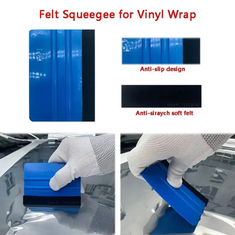 PWS Car Tools Wrap Film Kit For Vinyl Wrap Window Tint And Sticker Application Tool Set