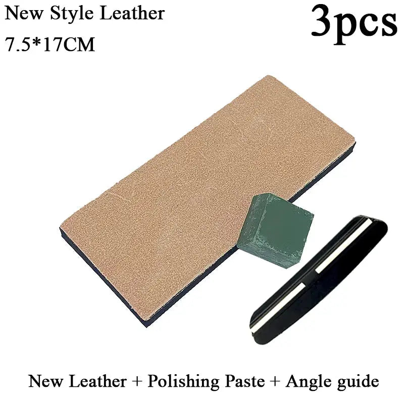 Thickened Non Slip Base Diamond Stone Kitchen Knife Sharpening System 15 Degree Sharpener Whetstone Leather Polishing