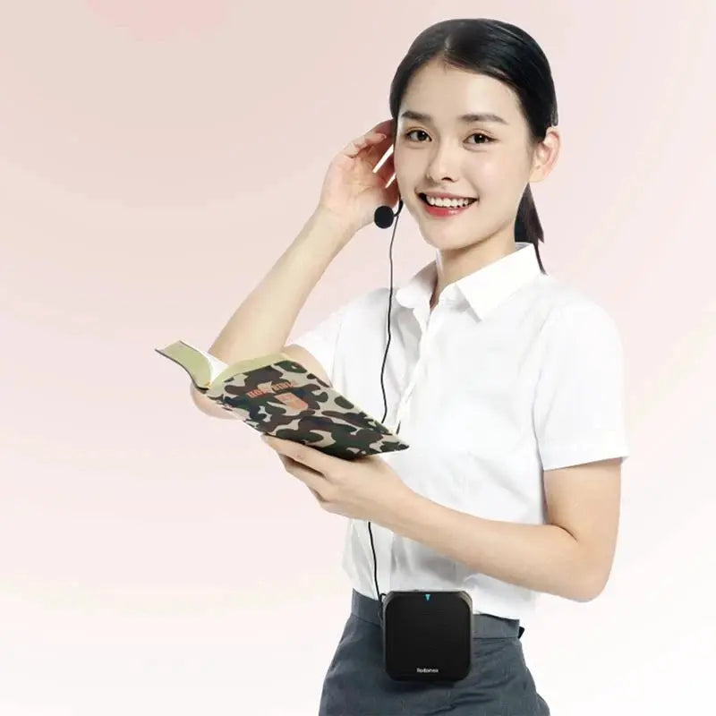Headworn Microphone Loudspeaker Voice Amplifier And Recorder Kit Wired Headset For Teachers Presenters