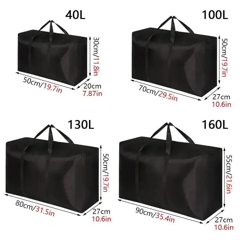 Extra Large Waterproof Moving Luggage Bags Laundry Shopping Bag foldable luggage travel bag Large Capacity Quilt Organizer - Simples Market