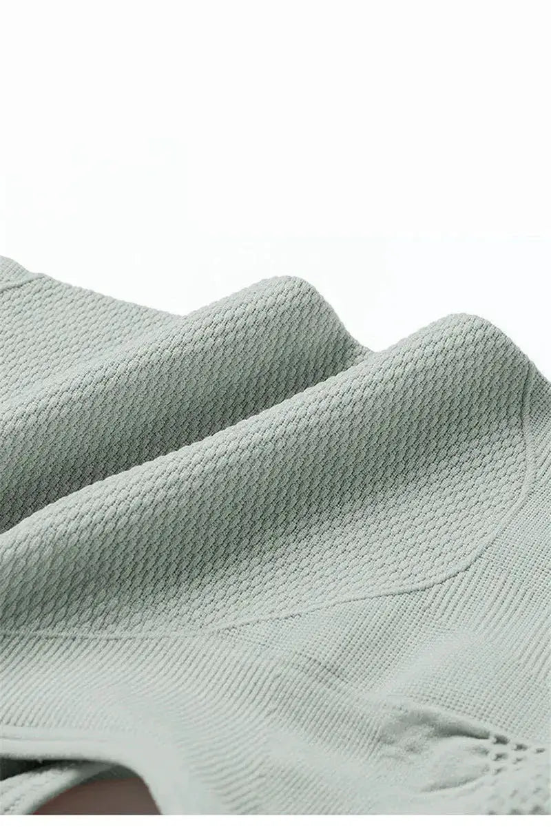 FINETOO high-waist shaping panties in light grey knit fabric