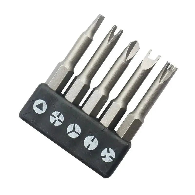 Magnetic Screwdriver Set Y Shaped U Shaped Triangle Three Point Bits Security Tip Repair Tool Power Drill Accessories