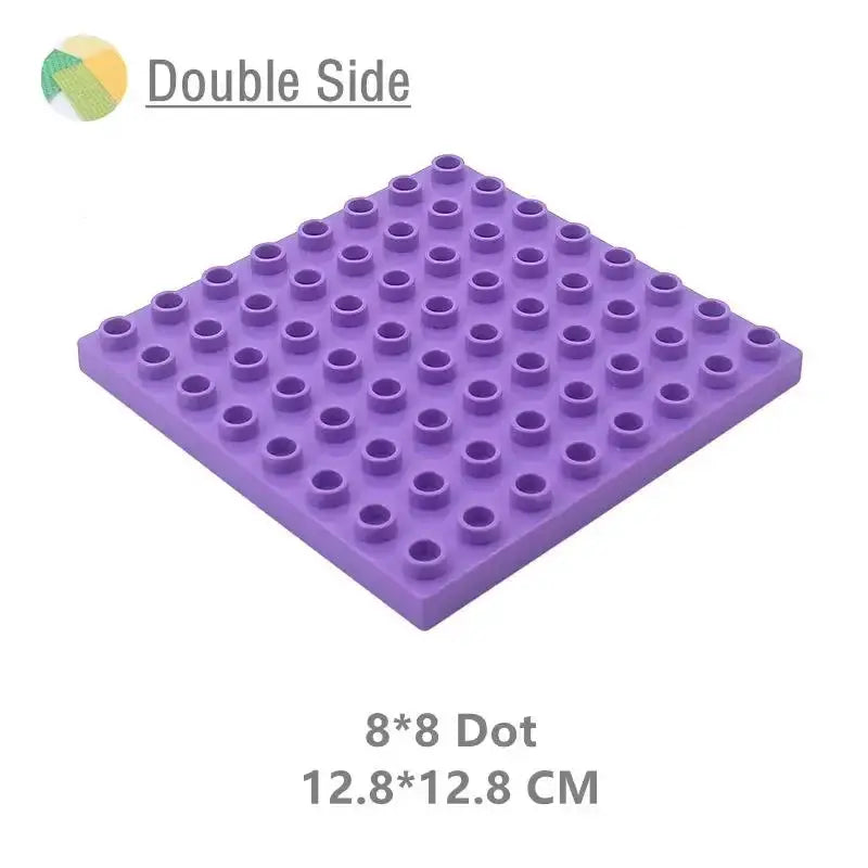 9 Sizes Big Building Plastic Blocks Base Plates Compatible With Large Bricks And Assembly Figures For Kids Toys