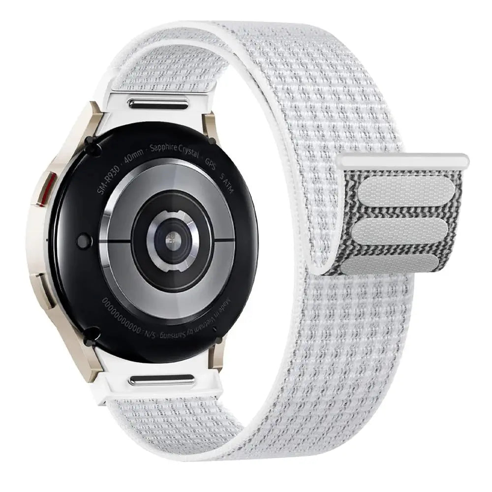 Band For Samsung Galaxy Watch 7/6/4/classic/5 pro 44mm 40mm wrist No Gaps Nylon sport loop correa bracelet Galaxy Watch 7 Strap