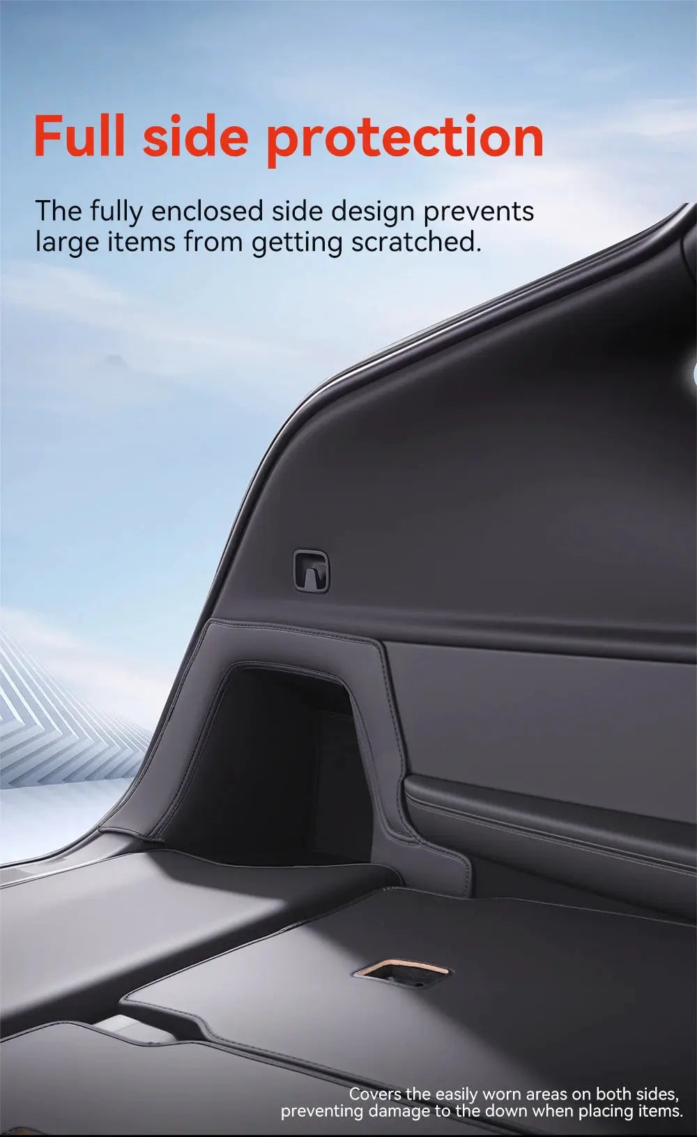 Simples Market YZ trunk mat for Tesla Model YL Juniper 2026, all-weather Nappa leather trunk liner
