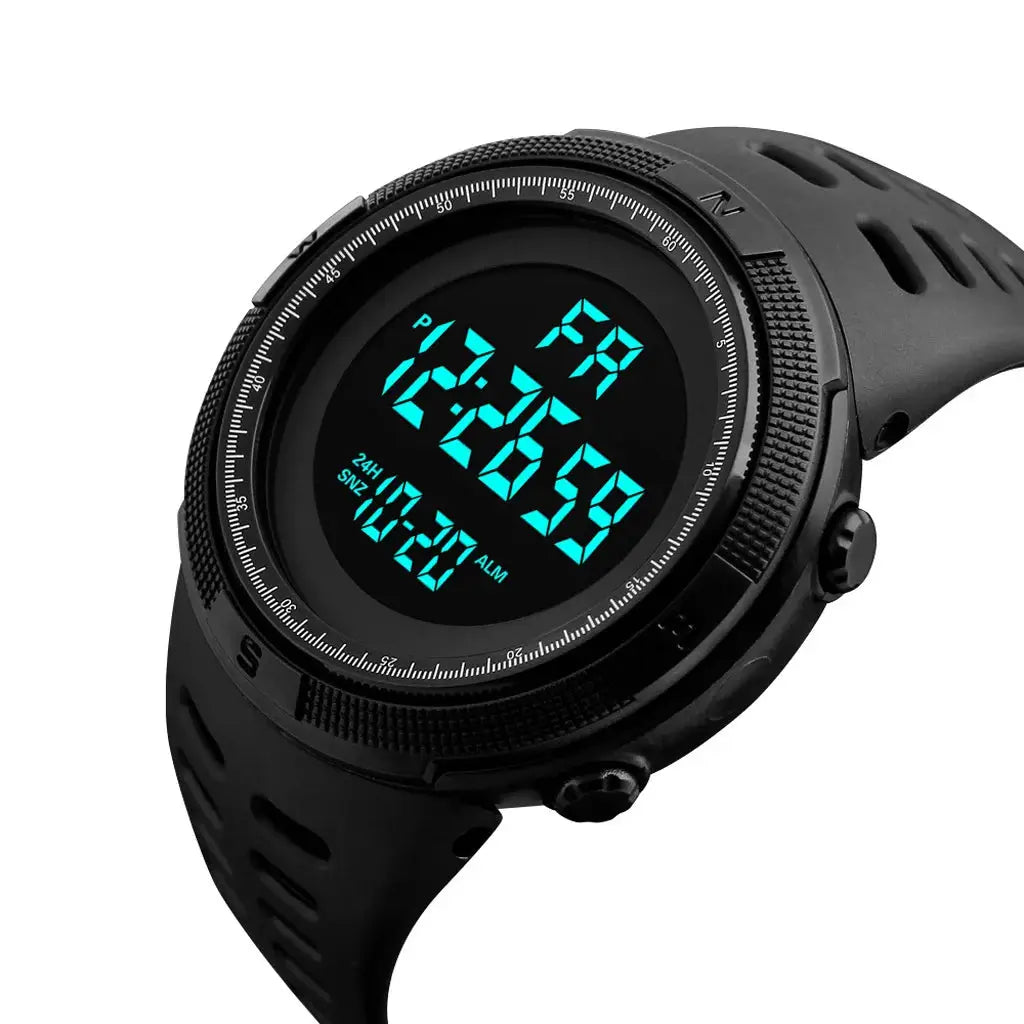 TrailForge Military Sports Digital Watch With Luminous LED Display Shock Resistant Waterproof Durable