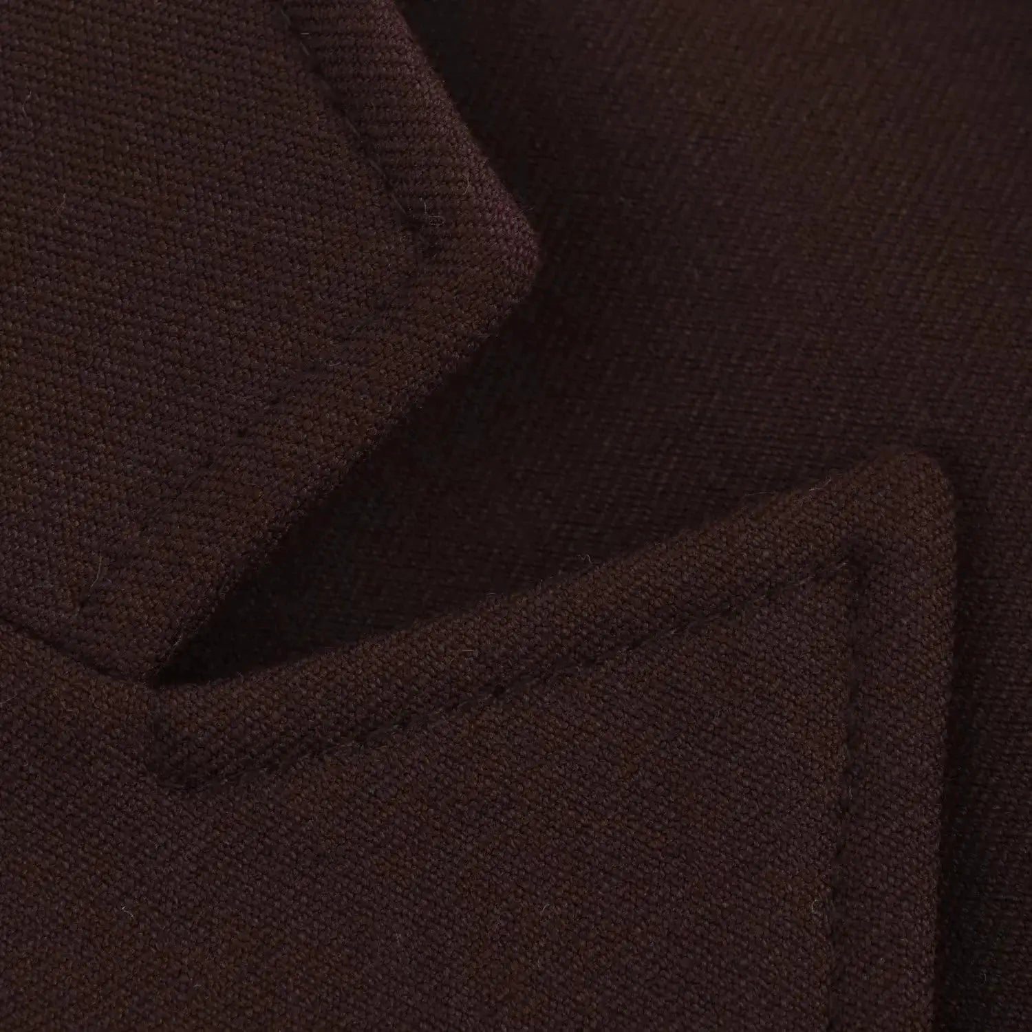 KONDALA blazer fabric close-up in brown textured weave