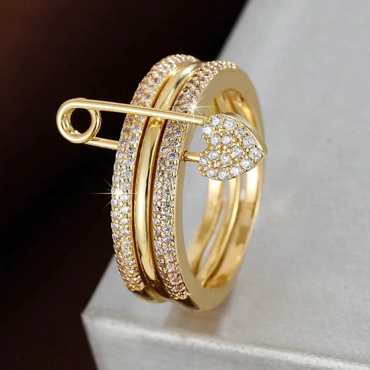 Stacked Ring Jewelry Fashion Trend Street Style Gift For Friends Birthday Party Surprise Ring
