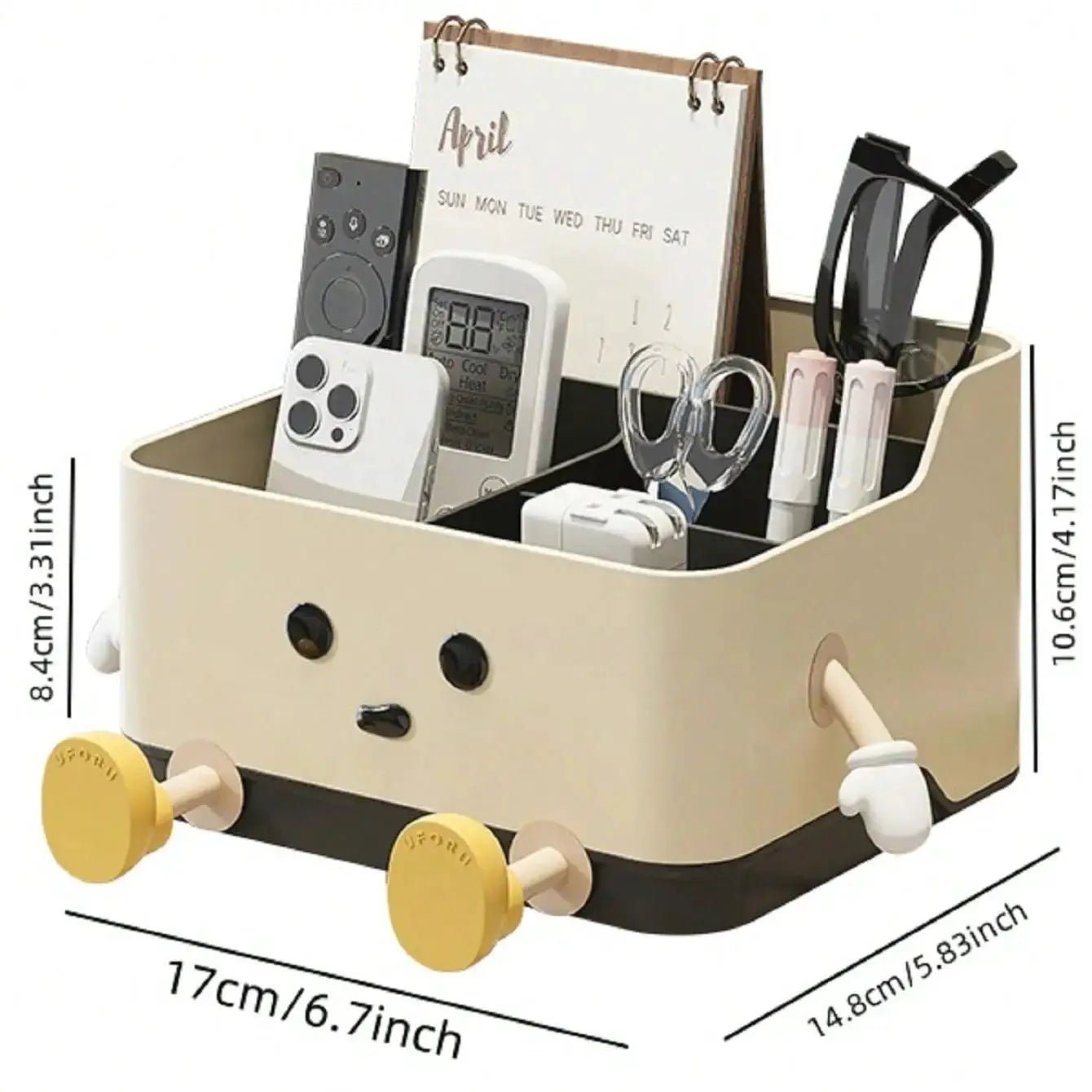 Multifunctional Desktop Storage Box for Cosmetics and Sundries Countertop Organizer and Display Shelf