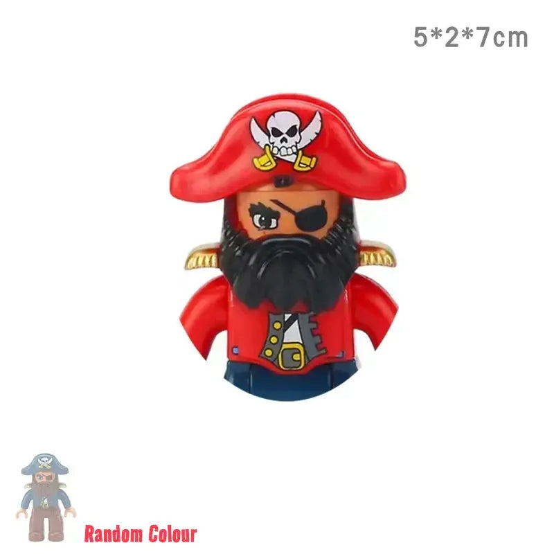 Big Size Building Block Adventure Ship Series Compatible Duplo Brave Pirates Treasure Island Playset For Kids