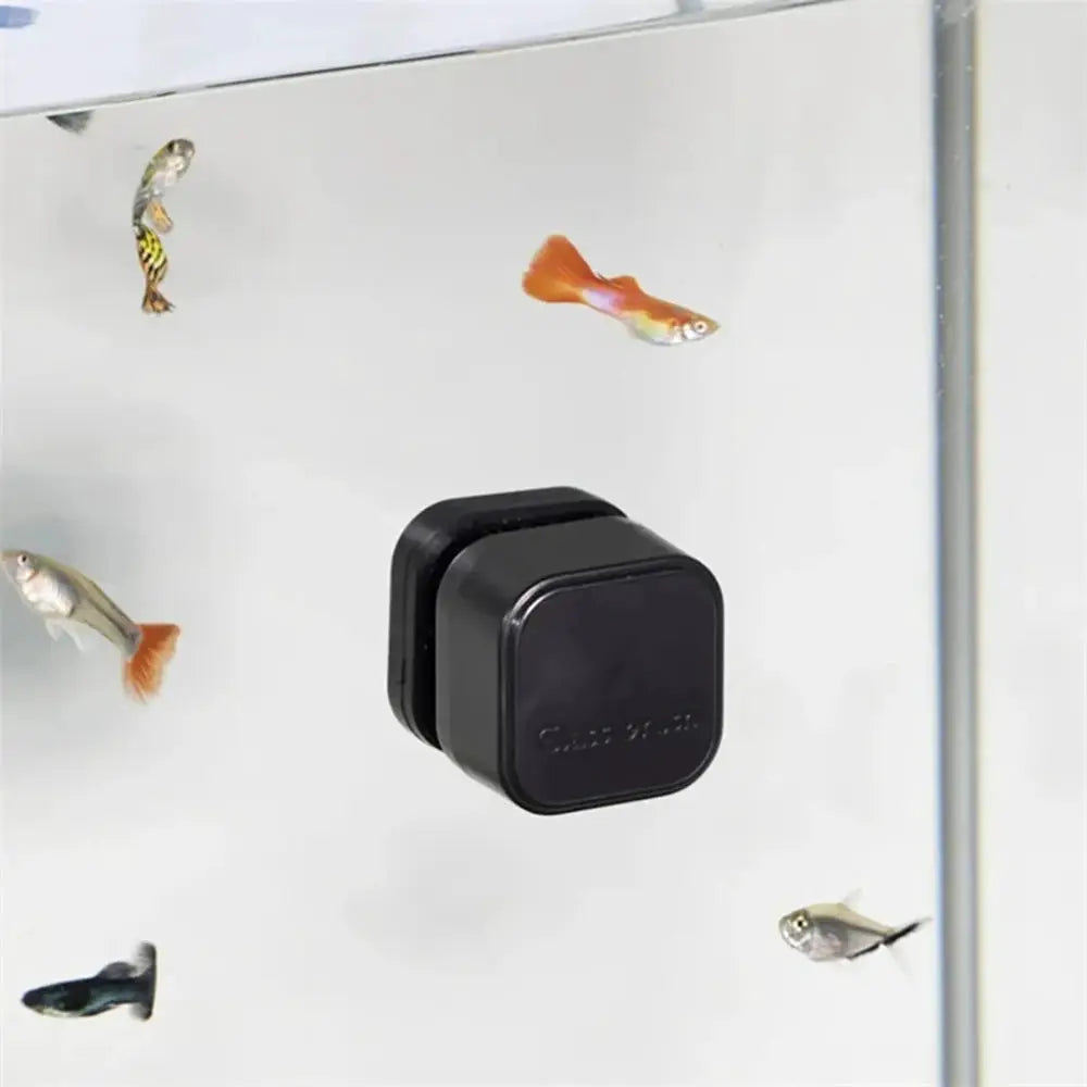 Magnetic Aquarium Glass Cleaner Brush For Algae Removal In Fish Tanks Mini Square Plastic Scraper