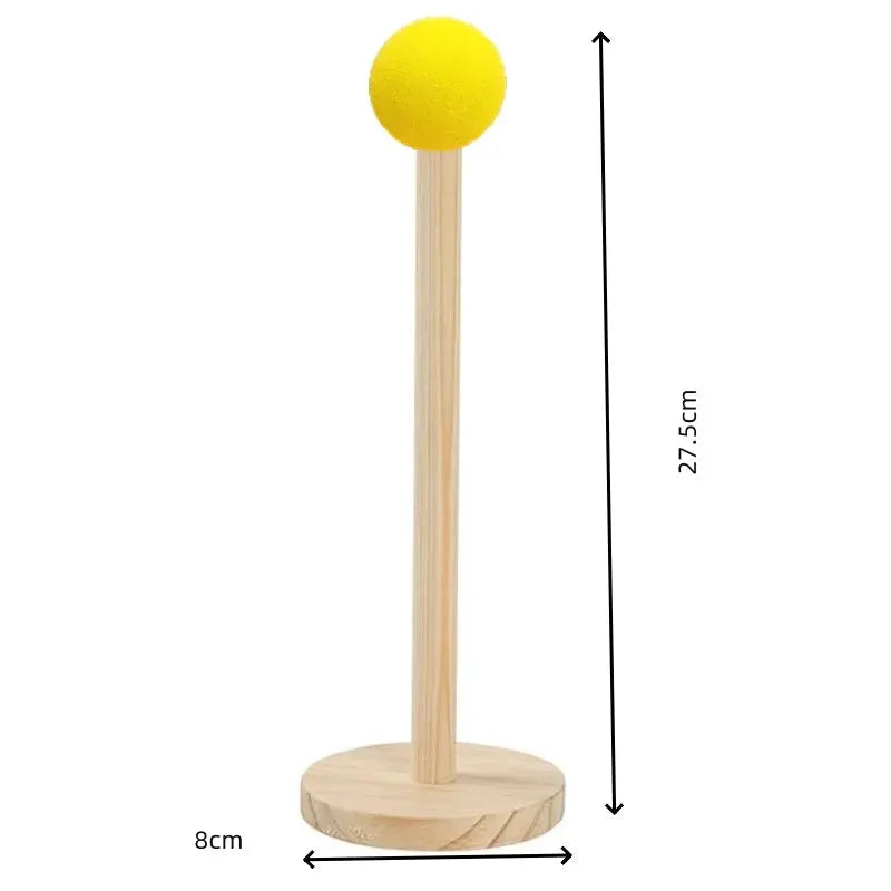 TimberNest Wooden Hair Band Holder Space Saving Vertical Storage Rack For Kids Accessories Organizer