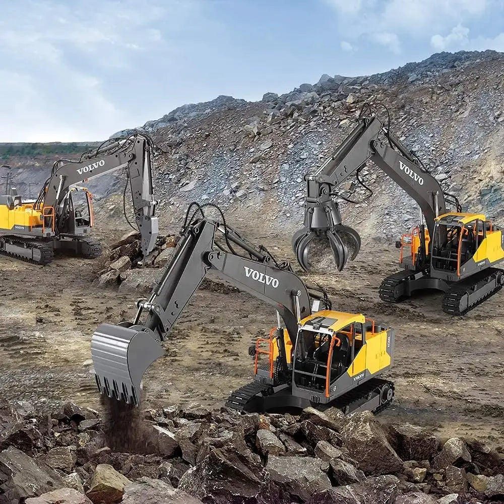 Double E E568 RC Excavator One Sixteenth Scale 17 Channel Crawler Truck Alloy Digger Remote Controlled Vehicle Gift