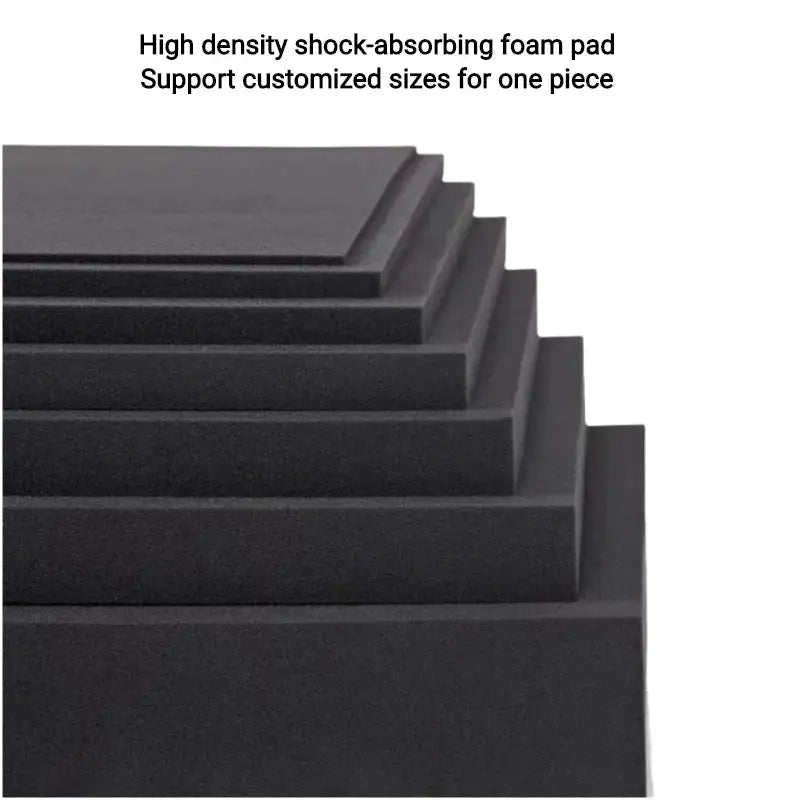 Simples Market high-density foam pad set; black layered foam sheets for tool cases (50x30cm)