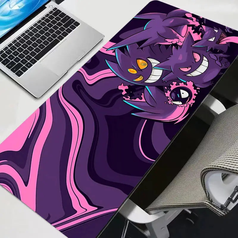 Gengar Large XXL Mouse Pad For Gaming And Office Desk Mat PC Laptop Keyboard With Non Slip Rubber Base