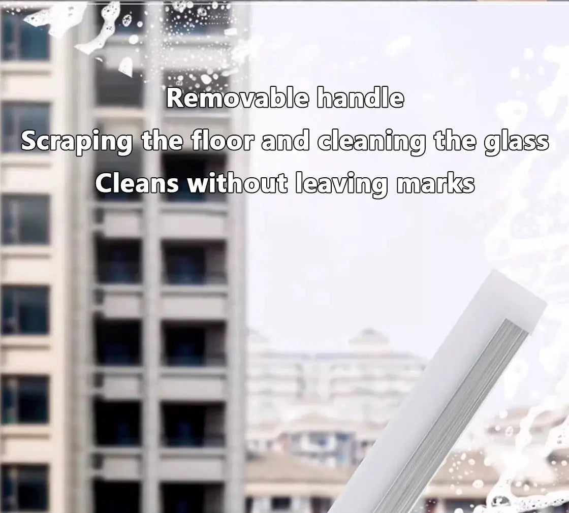 Simples Market telescopic cleaning broom with silicone squeegee for floors and glass