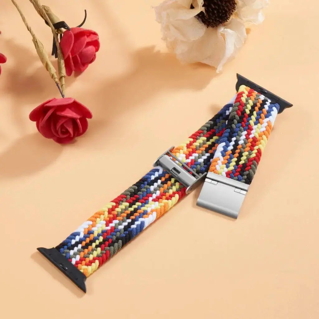 Strap For Apple watch band 46mm 45mm 44mm 49mm 40mm 41mm 42mm Braided loop correa bracelet iWatch series 10 8 9 7 5 2030