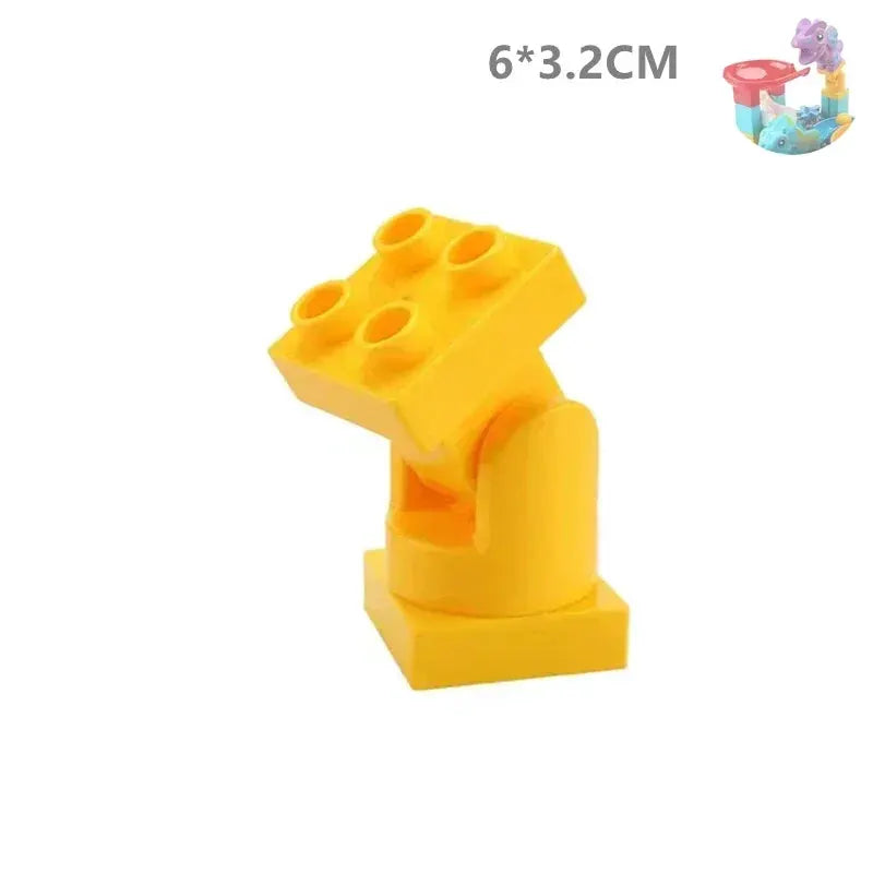 Big Size Building Blocks Marble Race Run Maze Educational Toy For Kids With Large Bricks And Ball Chute Giraffe Gift