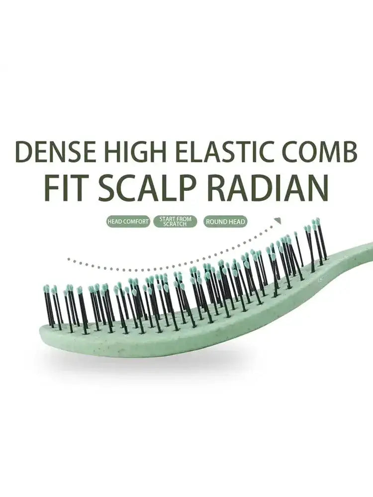 Hair Massage Comb Nylon Bristle Hairbrush For Detangling Curly Hair And Professional Salon Use