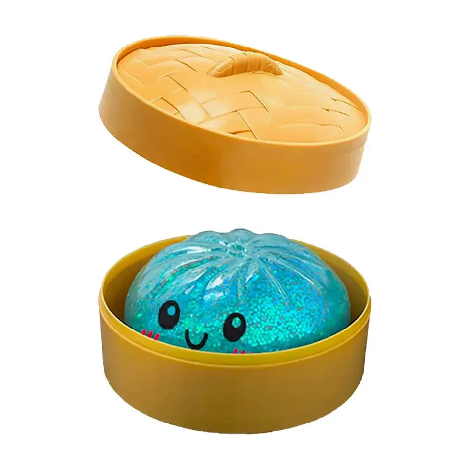 Dumpling Squishies Cute Colorful Bun Toy Slow Rising Stress Relief Fidget for Kids and Adults Anti Anxiety Gift