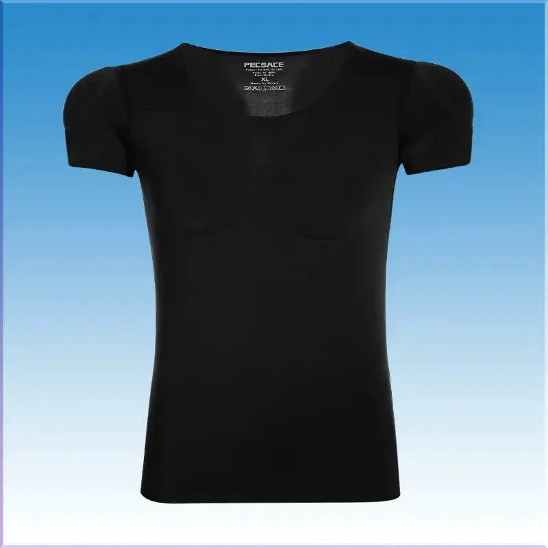 Simples Market black men's undershirt body shaper top with short sleeves