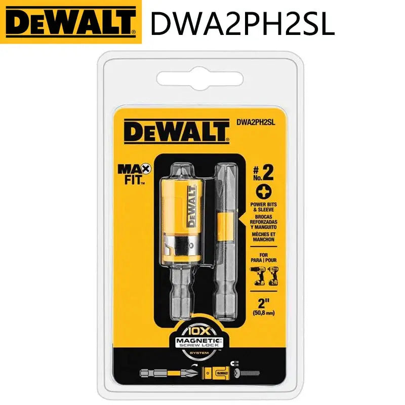DEWALT PH2 SL8 Cross Slotted Drill Bits Sleeve Magnetic Ring Adapter Corner 25MM-89MM Hand Tool Accessories Series