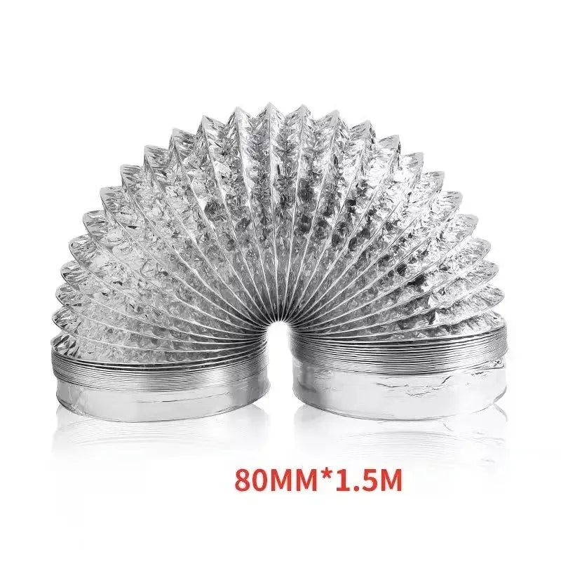 Adjustable Aluminum Foil Telescopic Ventilation Hose 80mm To 200mm For Kitchen And Bathroom Exhaust Fans