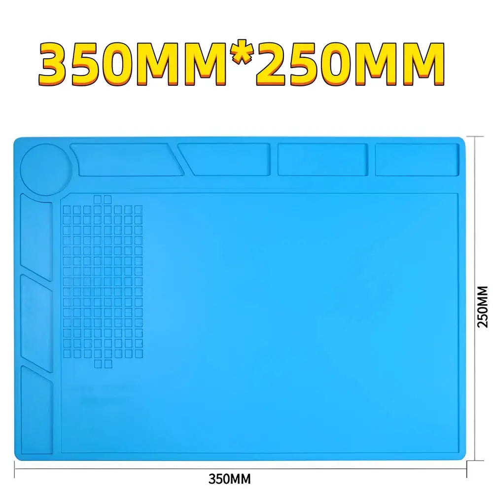Silicone Soldering Mat ESD Antistatic Heat Resistant Workstation Pad for Electronics Repair and Maintenance